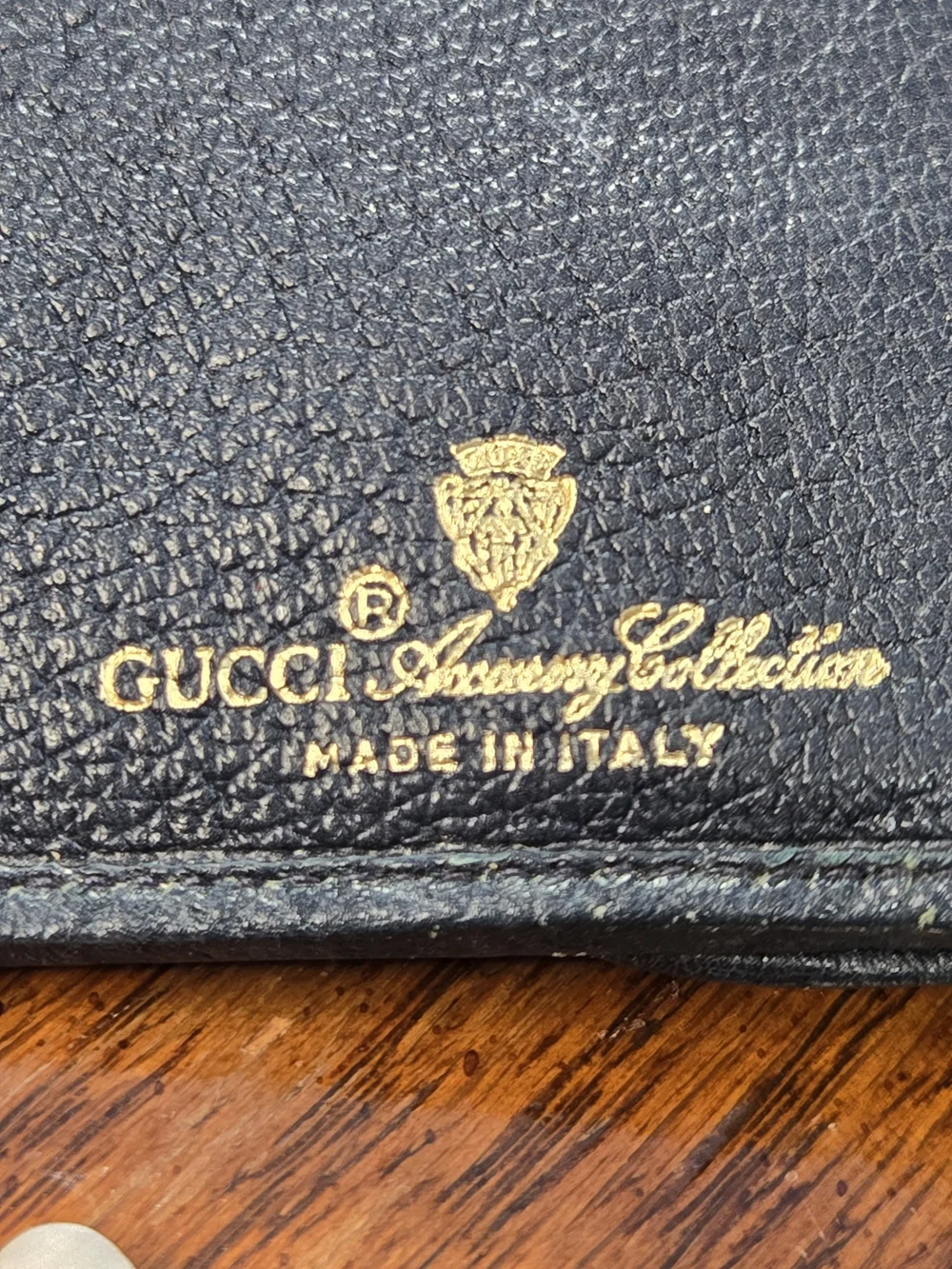 Vintage Gucci GG Canvas Sherry Line Wallet Black Leather Trim Italy Authentic - Picture 13 of 16